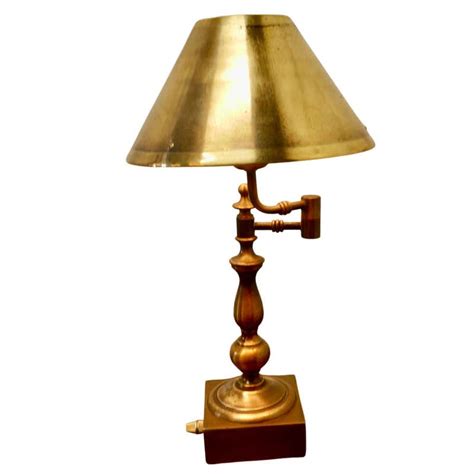 1940 S French Brass Swivel Desk Lamp At 1stdibs