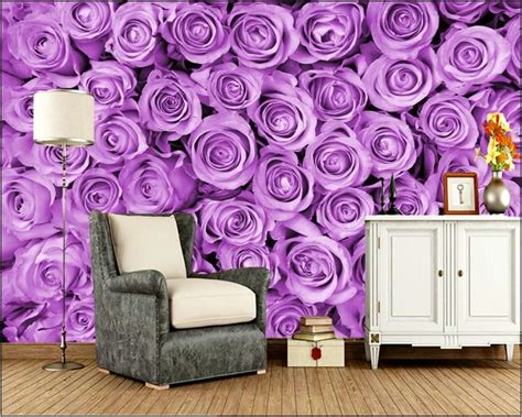 Purple Wallpaper Ideas For Living Room Living Room Home Decorating