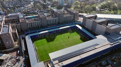 Afc Wimbledon Stadium Plough Lane Aerial View Stock Footage Video Of