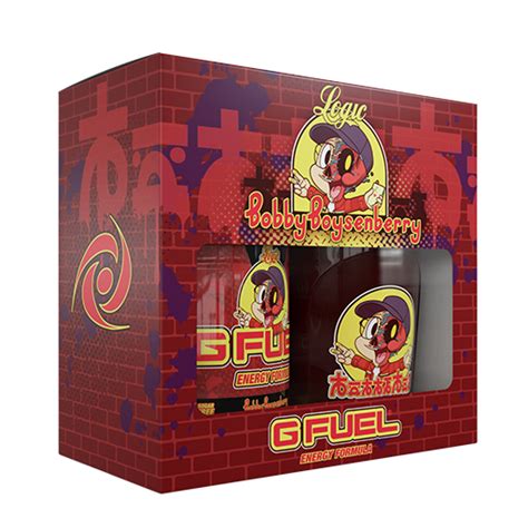 G Fuel Bobby Boysenberry Collectors Box Tub And 16 Oz Shaker Cup