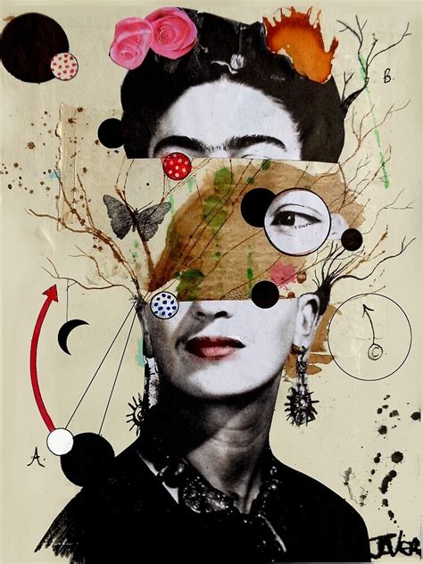 Deconstructed Frida By Loui Jover Redbubble Collage Art Art