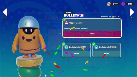 Buying The Bulletkin Skin In Fall Guys Youtube