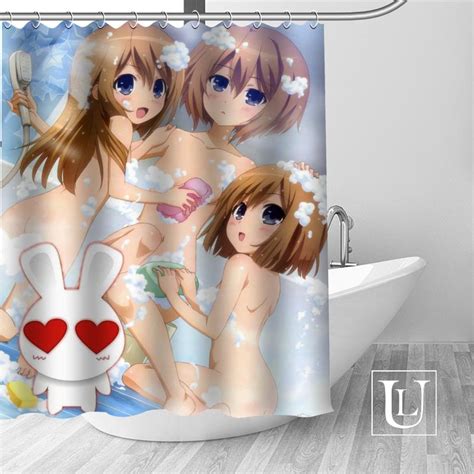 Sexy Anime Girls Shower Curtains Custom Bathroom Curtain Waterproof