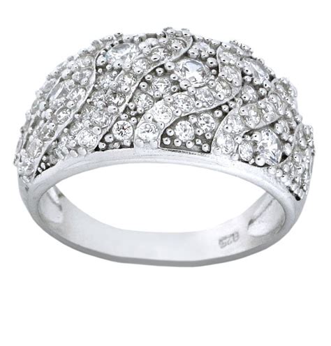 This ring gives you a lot of sparkle at a very low price.this cubic zirconia sterling silver wedding set, is also a nice option to be worn separately. Luxurious 1 Carat Cubic Zirconia Women Wedding Ring Band ...