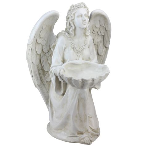 Northlight 1975 Angel With Shell Religious Outdoor Patio Garden