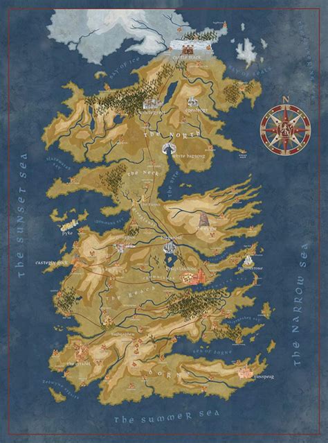 Westeros Map Hd Mapa De Westeros Mapa De Game Of Thrones Game Of