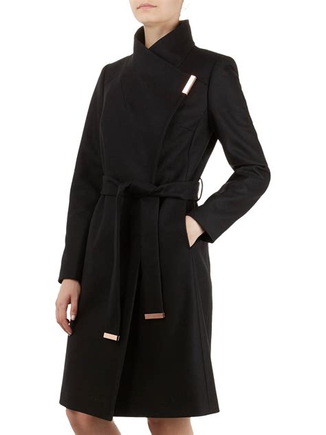 Ted Baker Sandra Wool Blend Wrap Coat At John Lewis And Partners