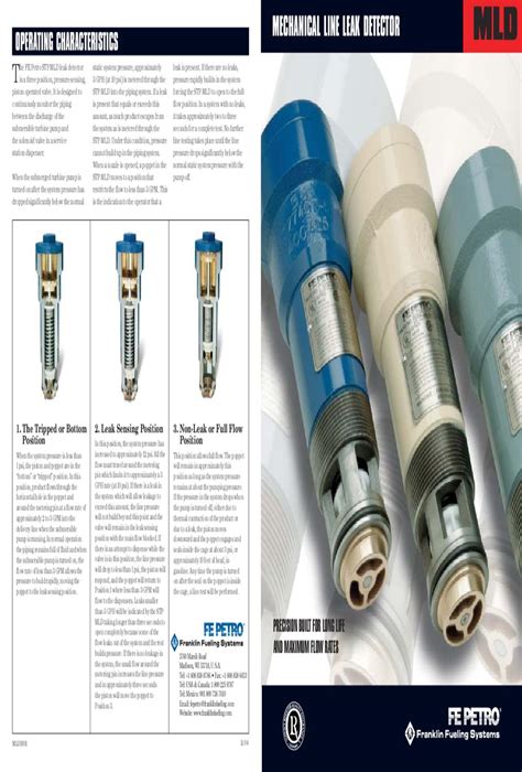 New fe petro/ franklin fueling 400221930 discharge manifold assy. Mechanical Leak Detectors by Tim Hall.ca - Issuu
