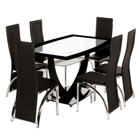 Glass Dining Table 6 Chairs Glass Designs