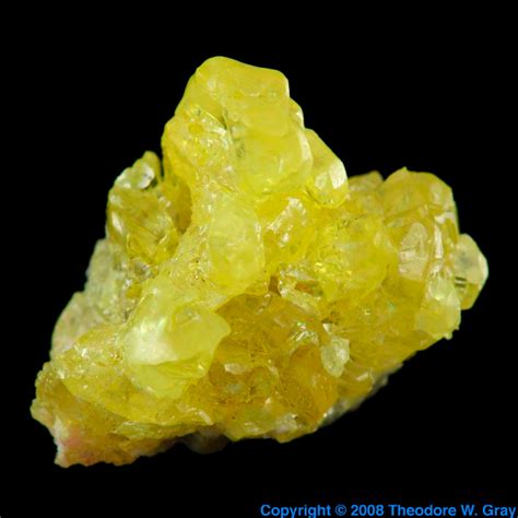 Native Sulfur A Sample Of The Element Sulfur In The Periodic Table