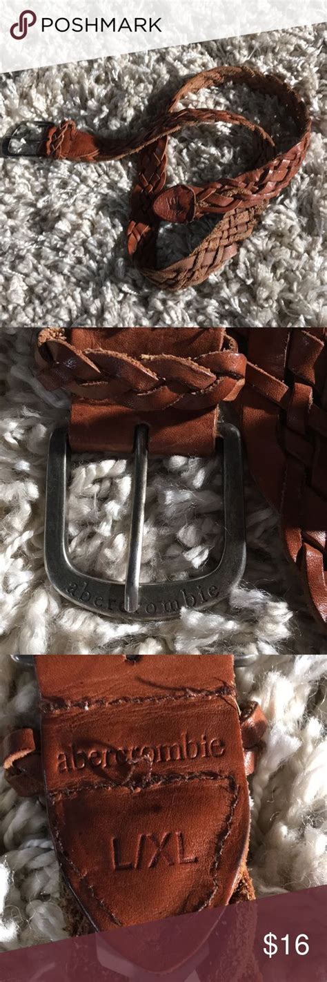 Leather Braid Belt Leather Braid Belt 41” Length 1” Thick Smoke Free Home Abercrombie And Fitch