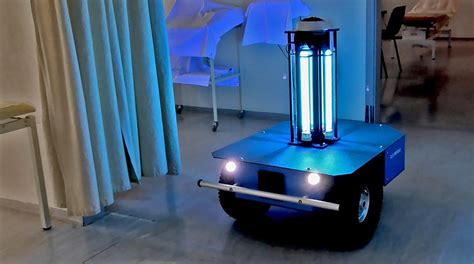 Caster Mobile Robot As A Uvc Disinfection Solution Robotech Vision