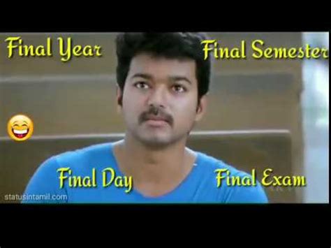 Hello guys exams funny videos , exams fear, exam vines, exams ka mausam, exams funny videos , whatsapp status , love. WhatsApp status /friendship /exam time comedy /tamil funny ...