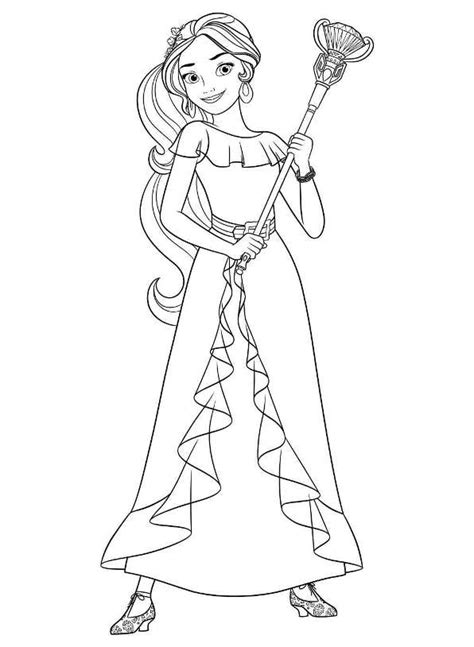 Kids N Coloring Page Elena Of Avalor Elena 5