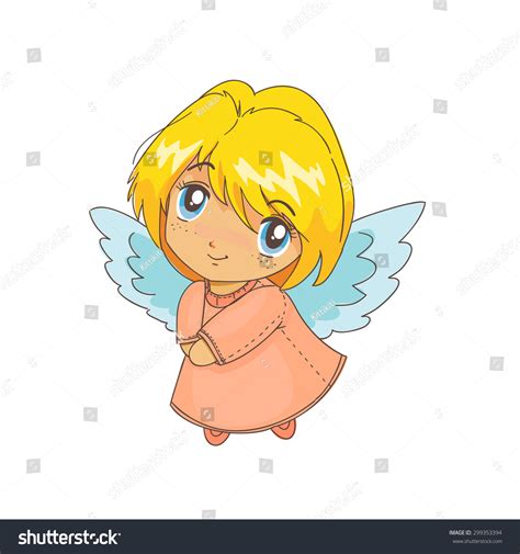 Cute Cartoon Angel Stock Illustration 299353394 Shutterstock