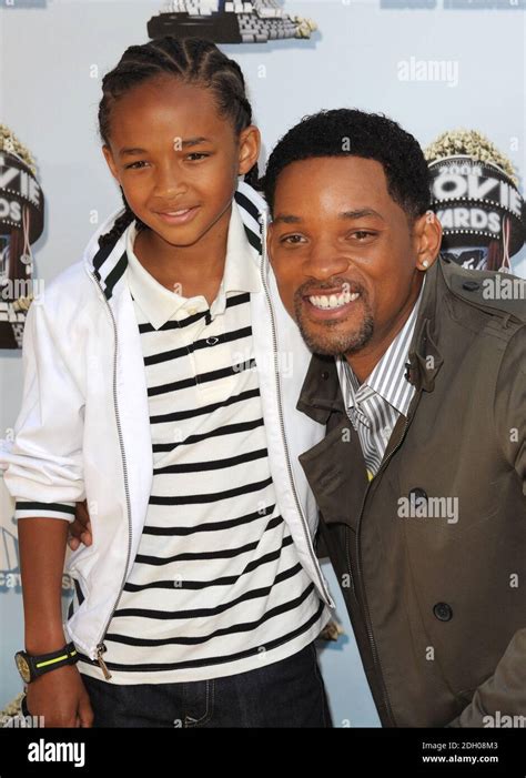 Will Smith And Son Jaden Arriving At The 2008 Mtv Movie Awards