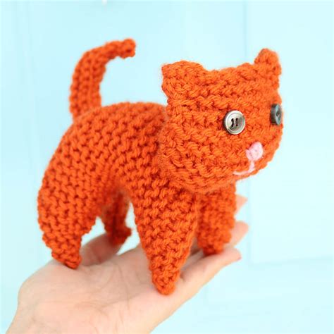 Free stuffed fox pattern by stitched by crystal. EASY Plush Cat Free Knitting Pattern - Gina Michele