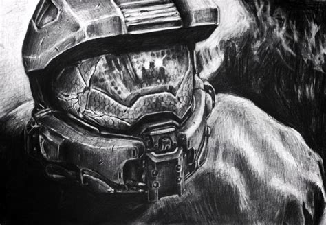 Drawing Of Master Chief Halo 5 E3 By Marcusdonfor On Deviantart