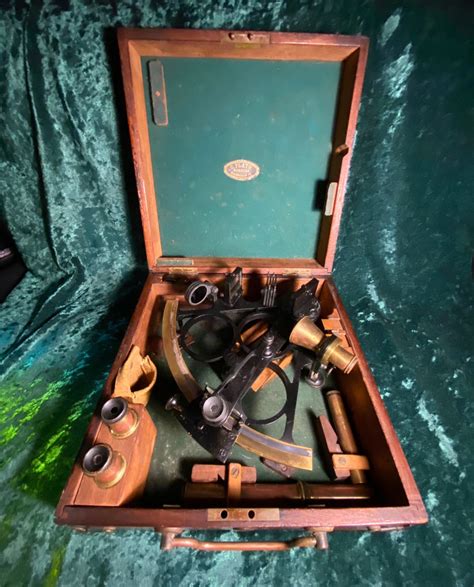 zero stock antique marine sextant made by c plath hamburg germany explorer antiques