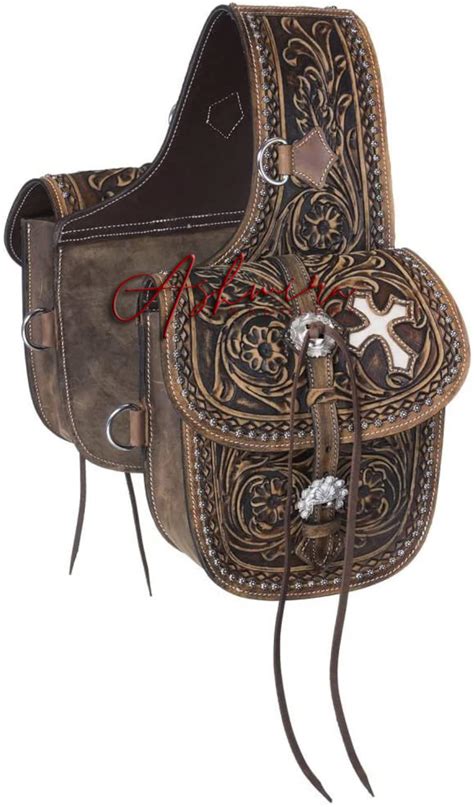 Western Saddle Bag Antique Tooled Leather Etsy