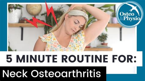 Our Full 5 Minute Guided Routine For Neck Osteoarthritis Cervical Spondylosis Youtube