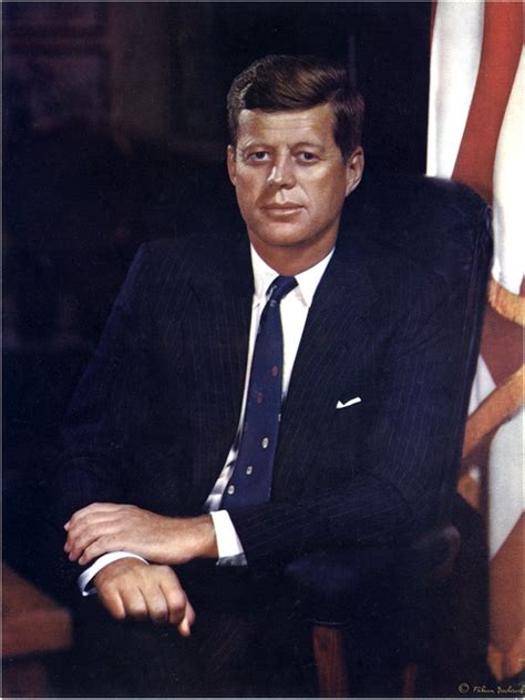 John F Kennedy Official Presidential Portrait 4474