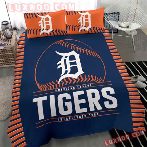 Mlb Detroit Tigers D Quilt Bedding Set V Luxwoo Com