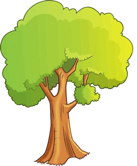Cartoon Tree Isolated Openclipart
