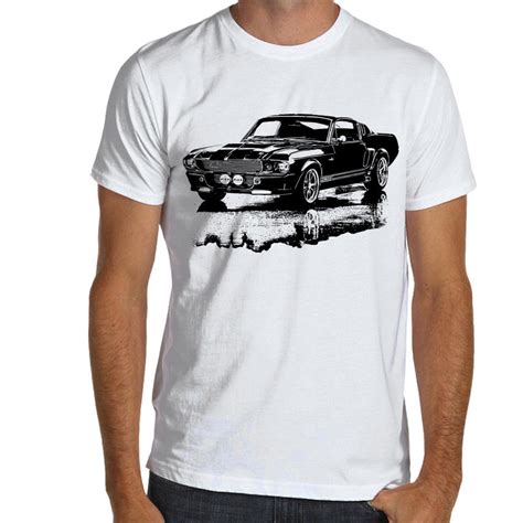 Mens Ford Mustang T Shirt American Boss Gt Classic Vintage Retro V8