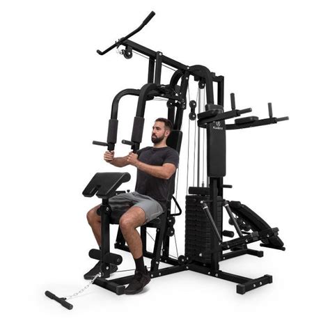 Klarfit Ultimate Gym 9000 7 Staníc Do 150 Kg Qr Oceľ čierna