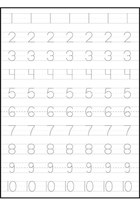 Tracing Numbers 1 20 Worksheets | Number tracing, Worksheets, Number