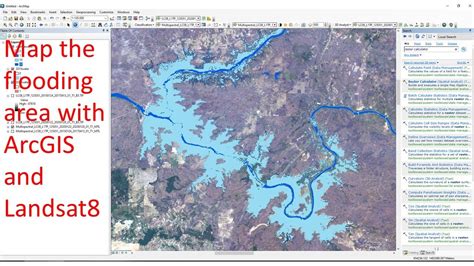 Flood Inundation Mapping In Arcgis Map Flood Remote Sensing Images