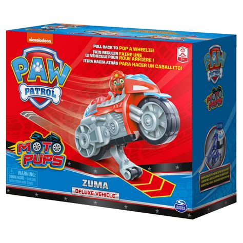 Paw Patrol Moto Pups Zumas Deluxe Pull Back Motorcycle Vehicle With