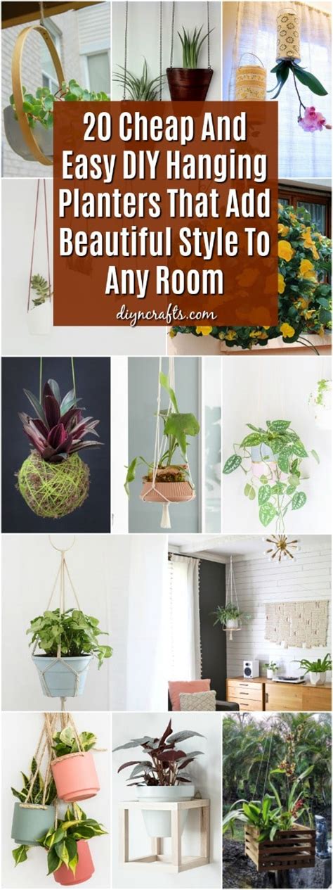 20 Cheap And Easy Diy Hanging Planters That Add Beautiful Style To Any