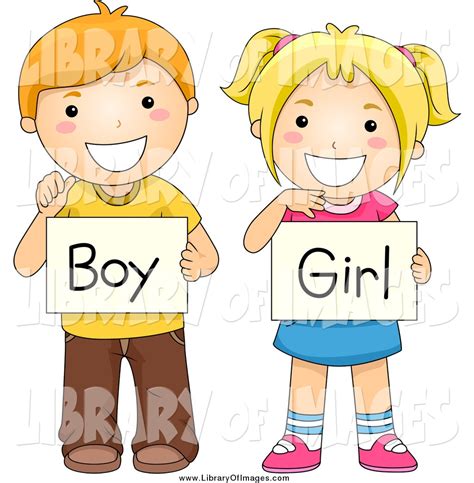 Girls usually draw rounded shapes, including flowers, hearts, while angles, boxes. boy and girl student clipart - Clipground