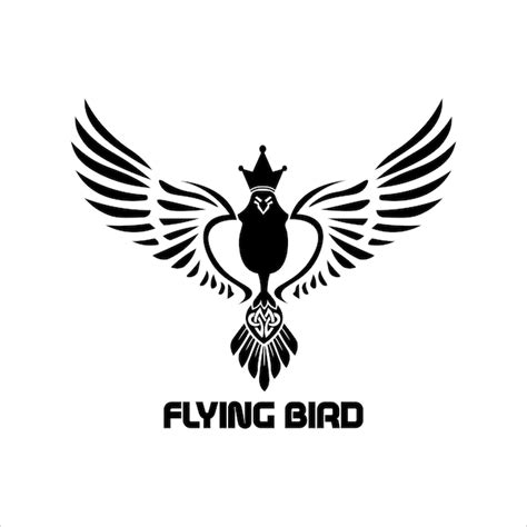 Premium Vector Flying Bird Logo Illustration Vector Design