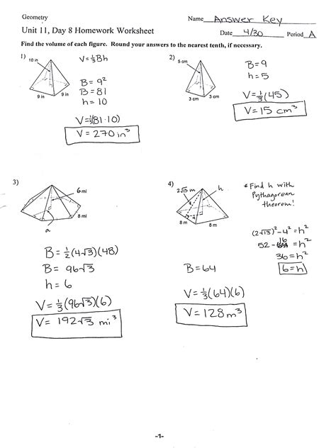 Find the lateral area and surface area of each figure. Homework Help Surface Area