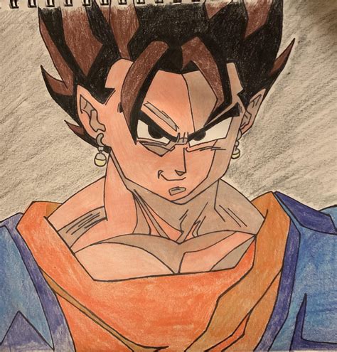 Heres My Drawing Of Vegito From Dragon Ball Z Im 13 Btw R