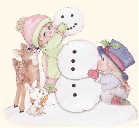Ruth Morehead Navidad Tiernas Imágenes Cute Figuras Christmas Card