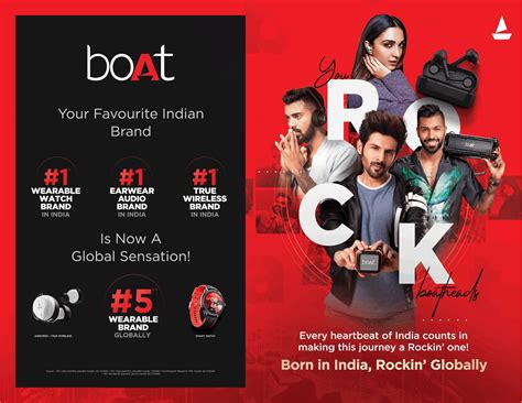 Boat Your Favourite Indian Brand By Karthik Aryan Kiara Advani Hardik