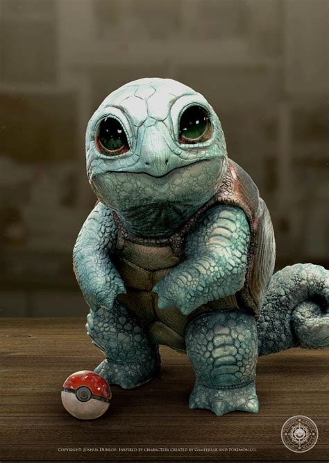 Squirtle New By Joshuadunlop On Deviantart Scary Pokemon Pokemon Realistic Cute Pokemon