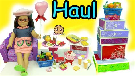 Giant American Girl Doll Food Haul Cookie Swirl C Toy Unboxing Video