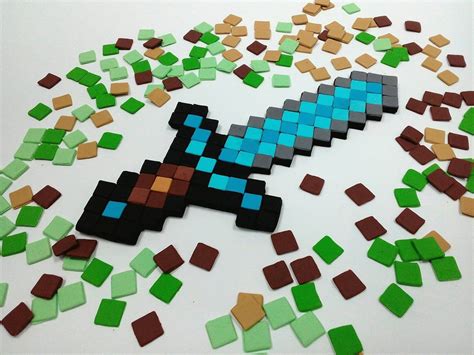 Maps player skins texture packs servers forums wall posts. Minecraft Schwert 300 Quadrate Pixel Kuchen Dekorationen ...