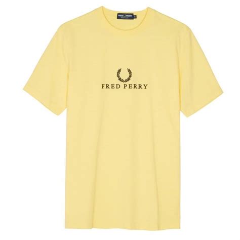 Fred Perry Embroidered T Shirt Clothing Natterjacks
