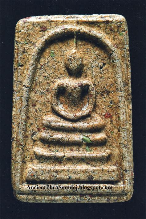 His all amulets were bless by himself with chinabanchorn katha (buddha magic). Ancient Phra Somdej: Phra Somdej Wat Rakang Pim Yai