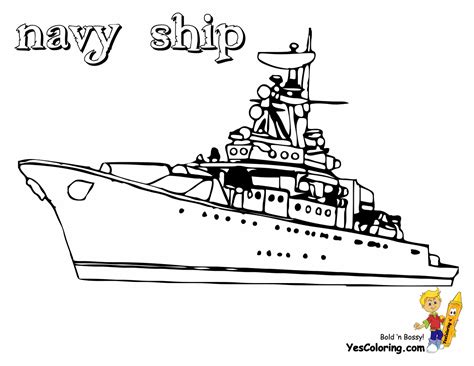 Battleship Coloring Pages To Print