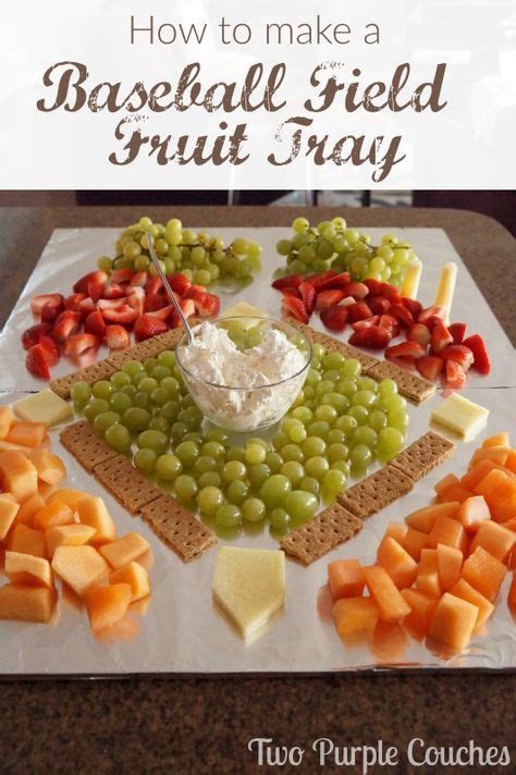 How To Make A Baseball Field Fruit Tray Sports Themed Birthday Party