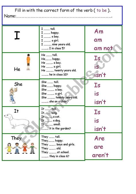 verb to be esl worksheets for beginners teaching verbs grammar hot sex picture