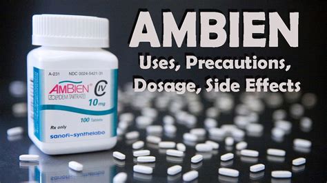 Ambien Zolpidem Uses Precautions Dosage Side Effects Youtube