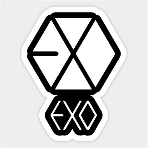 Exo Logos Stickers By Kaizew167 Redbubble Exo Logo Exo Logo Sticker